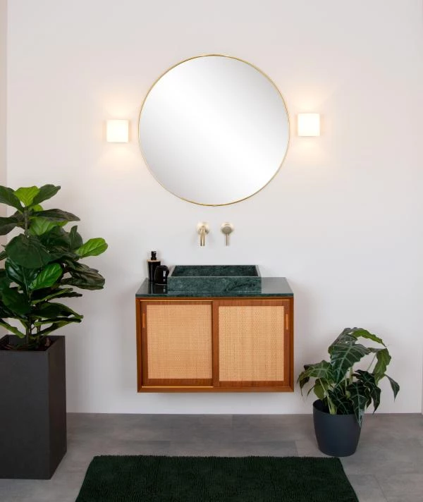 Lucide JELTE - Lámpara de pared Baño - 1xG9 - IP44 - Negro - ambiente 2